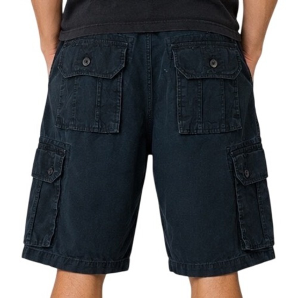 Ecko Unltd Mens Black Cargo Shorts 32 Y2K Streetwear Skater Baggy Hip Hop - Picture 2 of 14